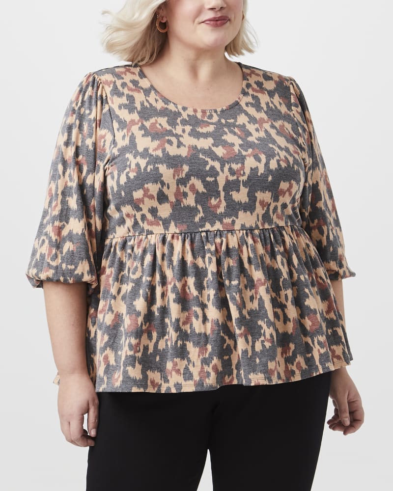 Front of plus size Madeline Fit-and-Flare Top by Meri Skye | Dia&Co | dia_product_style_image_id:150377